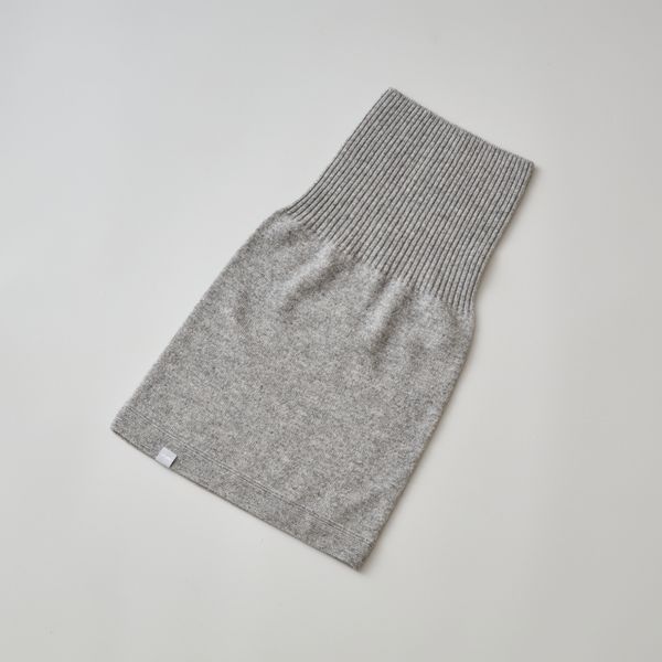 新聞掲載商品】el alto/カシミヤ100%リブスヌード -くたっとせずに首に